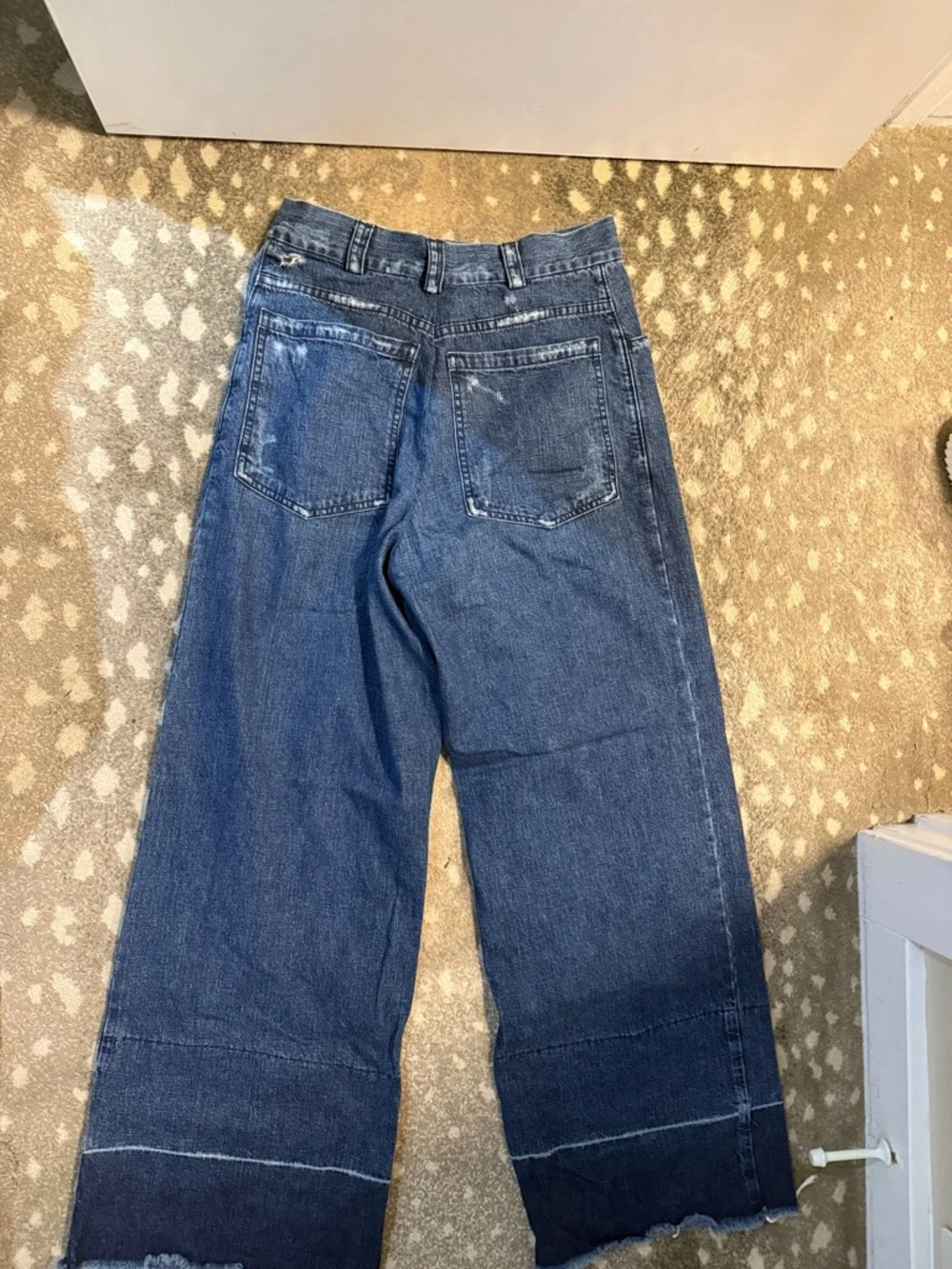 Rachel Comey Dark Blue Indigo Legion Wide-Leg Jeans Sz 6 - Picture 13 of 14